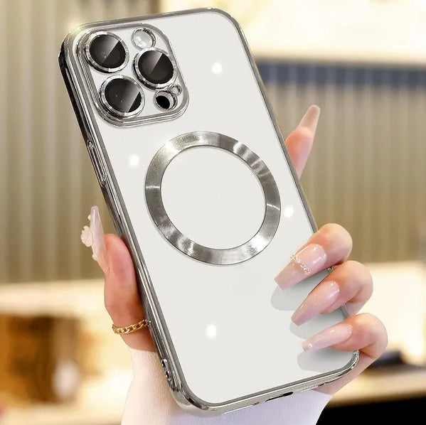 For 14 13 12 11 Pro Max Case Mag Safe Magnetic Camera Lens Cover - HZ Mobile