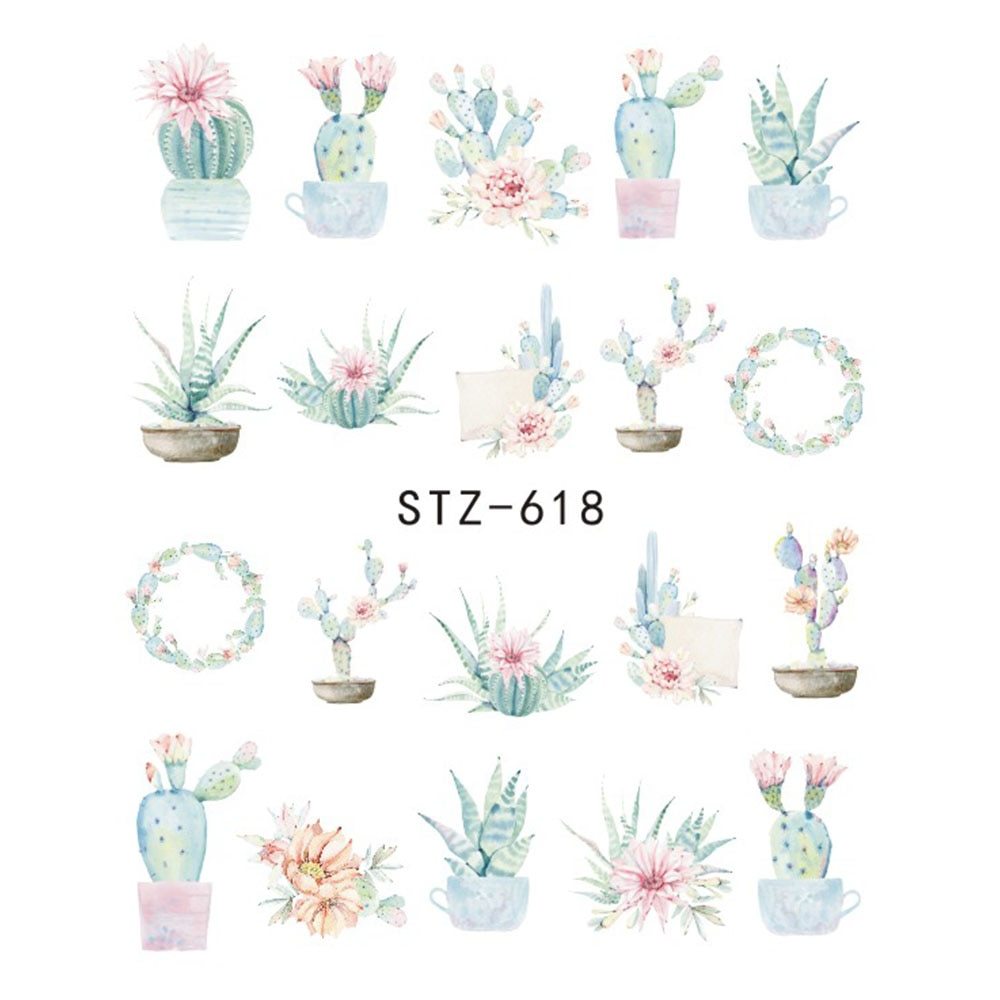Butterfly & Flower Nail Sticker – 1pc Water Transfer Decal Slider for Nail Art & Manicure Wraps (JISTZ508) - HZ Mobile