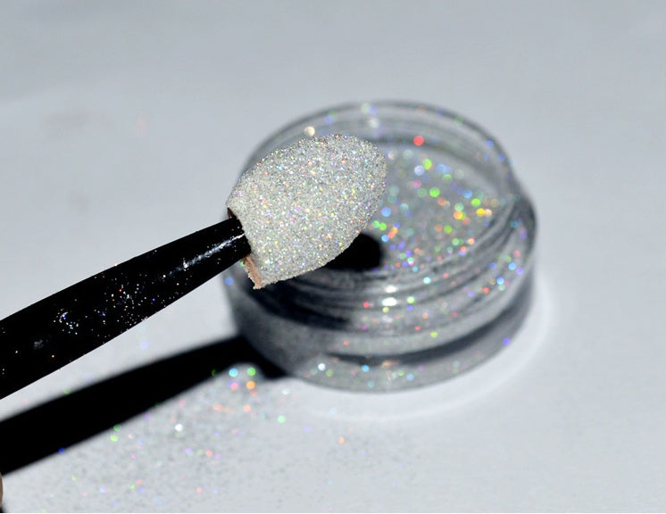 Rainbow Laser Mirror Nail Powder – Chrome Holographic Pigment for DIY & Salon Nail Art - HZ Mobile