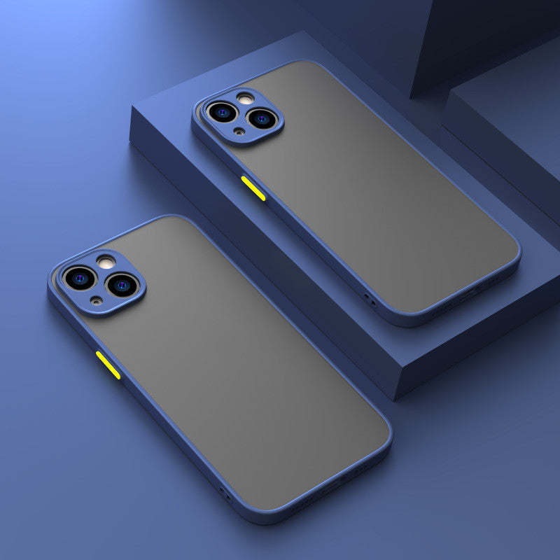 Fine Hole Skin-sensing Phone Case Full Lens Anti-fall Frosted Hard Protective Cover - HZ Mobile