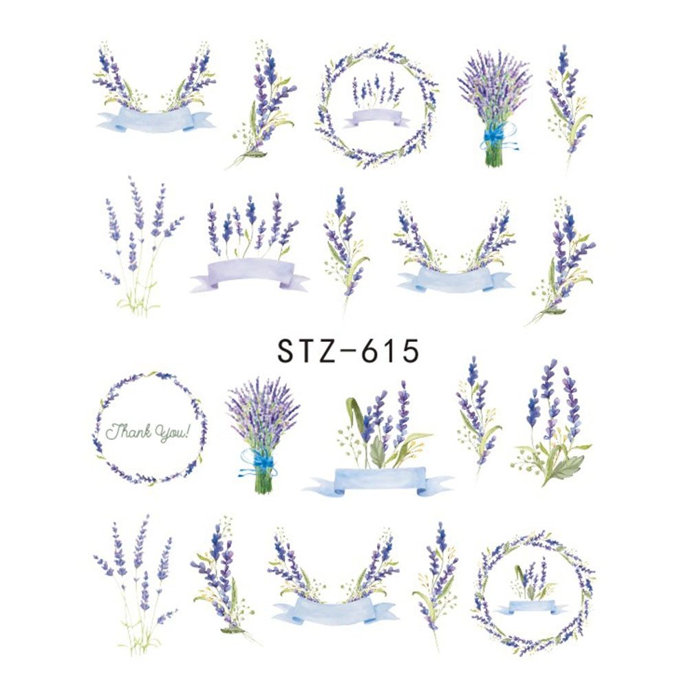 Butterfly & Flower Nail Sticker – 1pc Water Transfer Decal Slider for Nail Art & Manicure Wraps (JISTZ508) - HZ Mobile