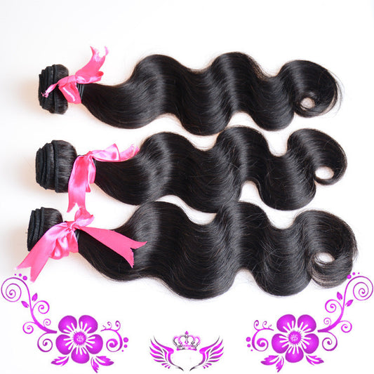 Peruvian Virgin Hair Body Wave – 100% Real Human Hair Weave Bundles, Natural Black Extensions - HZ Mobile