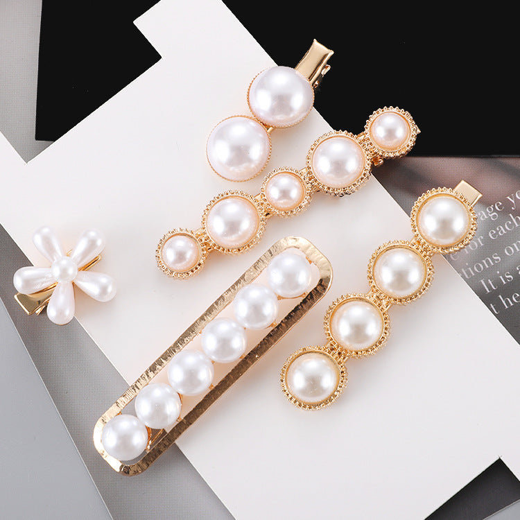 Slip-On Pearl Bow Hair Clip – Elegant Barrette for Women & Girls Hairstyles - HZ Mobile