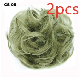 Fluffy Curly Hair Bun with Drawstring – Natural Look Hair Ring & Bun Maker for Women - HZ Mobile