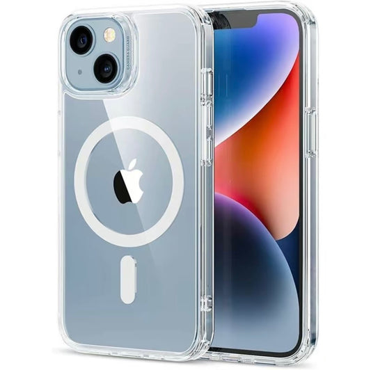 For Phone 15 14 Plus, Pro, Pro Max Case, Compatible With MagSafe, Shockproof Military - Grade Protection, Magnetic Phone Case For Phone 15 14 Plus, Pro, Pro Max, Classic Hybrid Case - HZ Mobile