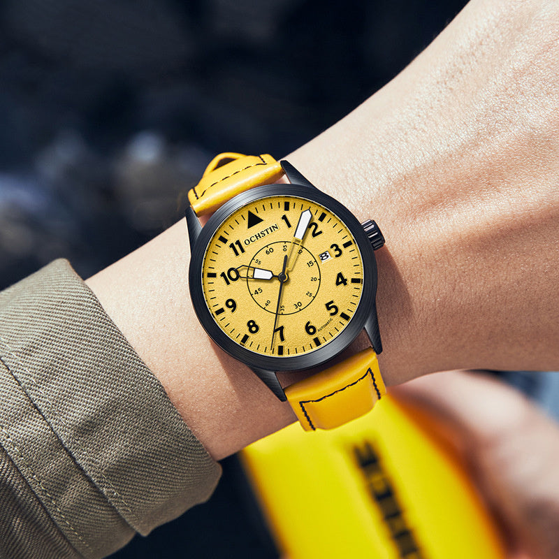 Metal Automatic Mechanical Leather Waterproof Men’s Luminous Watch – HZ Mobile - HZ Mobile