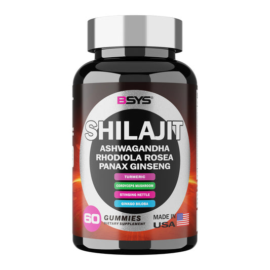 BSYS 8-in-1 Shilajit Gummies – 60 Count Energy, Vitality & Wellness Supplement - HZ Mobile