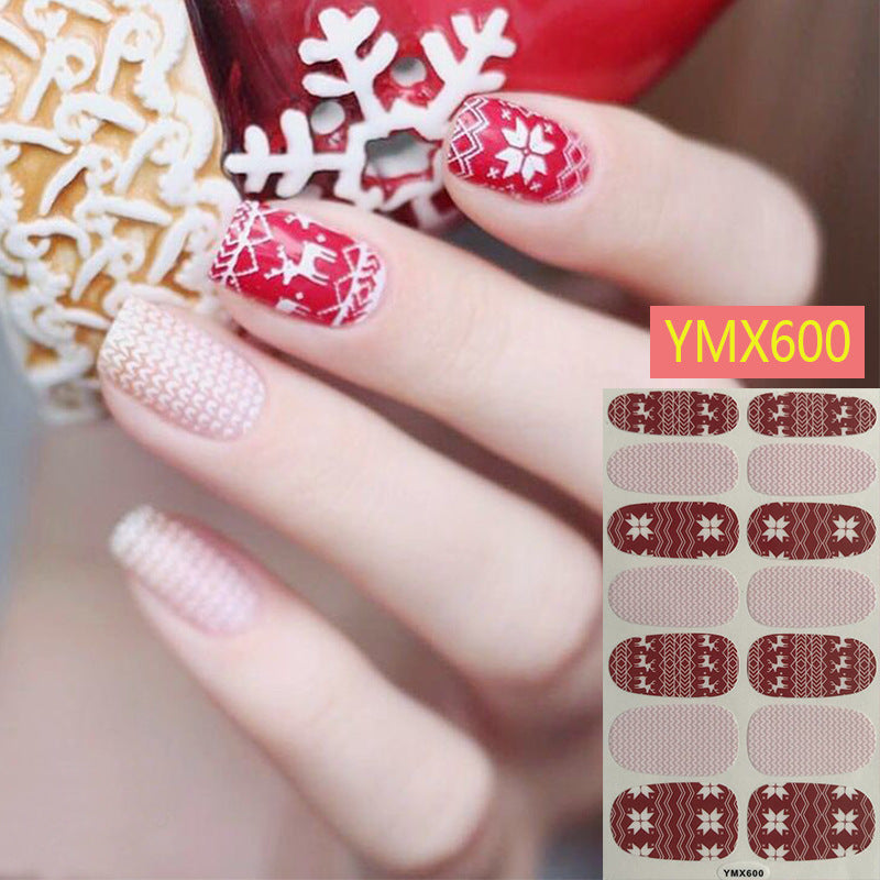 Christmas Nail Stickers – Festive Holiday Nail Art Decals for DIY & Professional Manicure - HZ Mobile