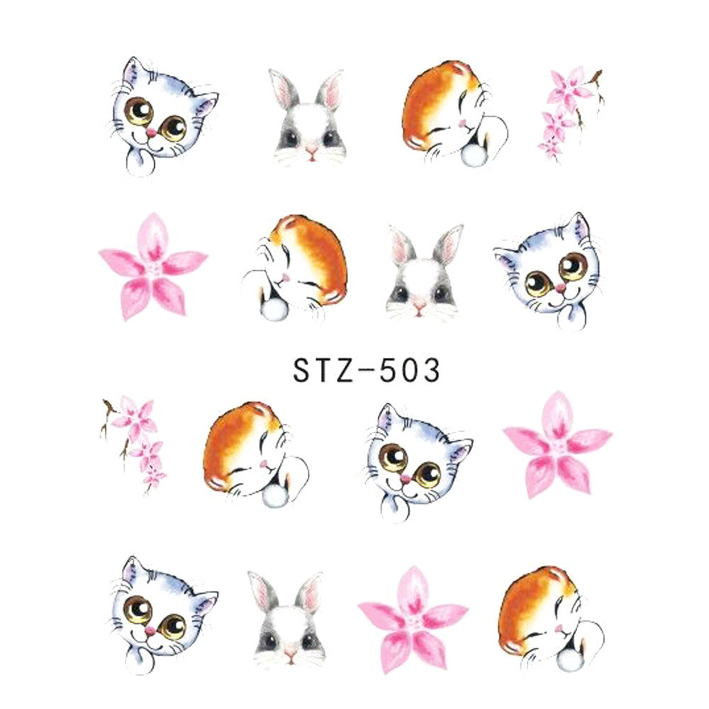 Butterfly & Flower Nail Sticker – 1pc Water Transfer Decal Slider for Nail Art & Manicure Wraps (JISTZ508) - HZ Mobile