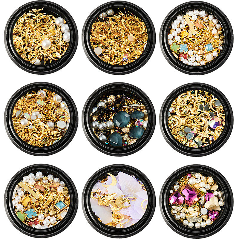 Copper Round Rivets & Sequins – Xingyue Nail Drill Ornaments for DIY Acrylic & Gel Nail Art - HZ Mobile