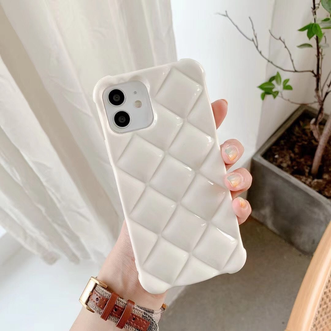 Creative Three-dimensional Rhombus Simple Mobile Phone Case - HZ Mobile