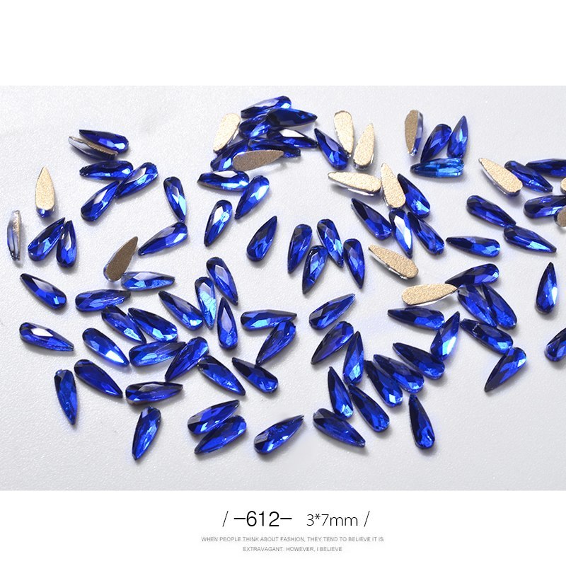 10 Pcs 3D Water Drop Rhinestones – Glitter Nail Art Decorations for DIY & Professional Manicure - HZ Mobile