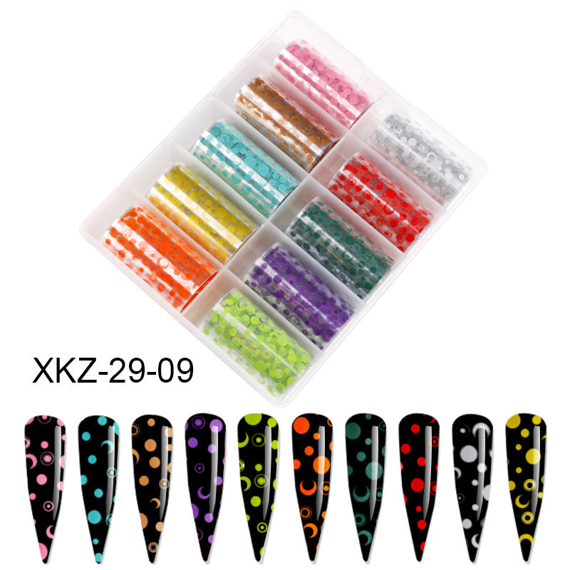 Butterfly & Star Nail Transfer Paper – Laser Foil Stickers for DIY European & American Nail Art - HZ Mobile