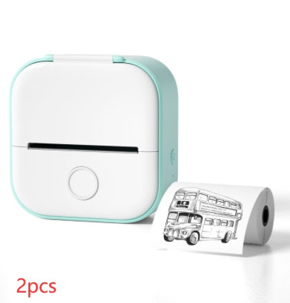 Portable Mini Thermal Label Printer Home Photo Printer Student Wrong Question Printer Bluetooth-compatible Mini Label Printer Price Tag - HZ Mobile