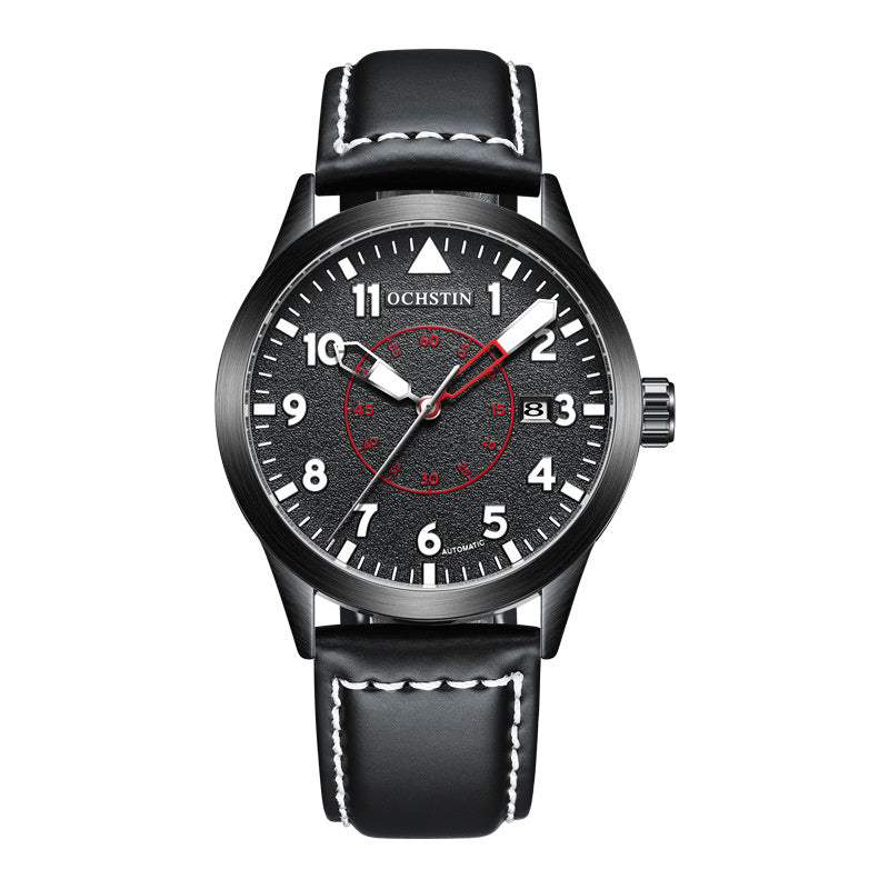 Metal Automatic Mechanical Leather Waterproof Men’s Luminous Watch – HZ Mobile - HZ Mobile