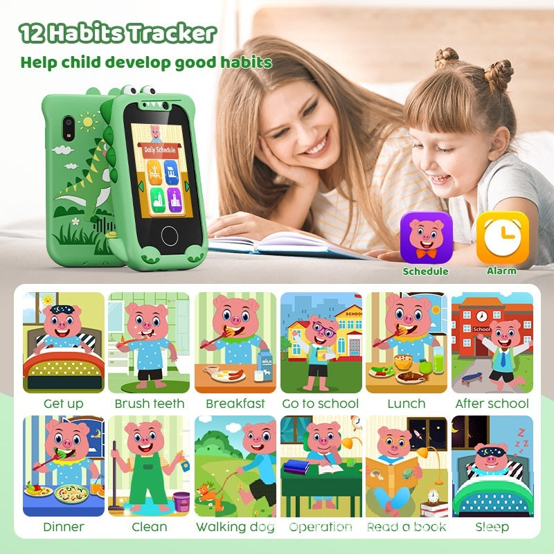 Early Childhood Education Photo Video Game Mini Bear Handheld Touch Mobile Phone Camera - HZ Mobile