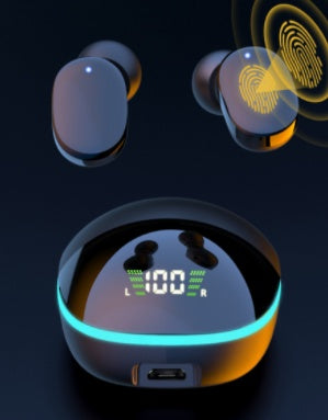 G9S Bluetooth Headset Cool Breathing Light Touch Digital Headphones - HZ Mobile