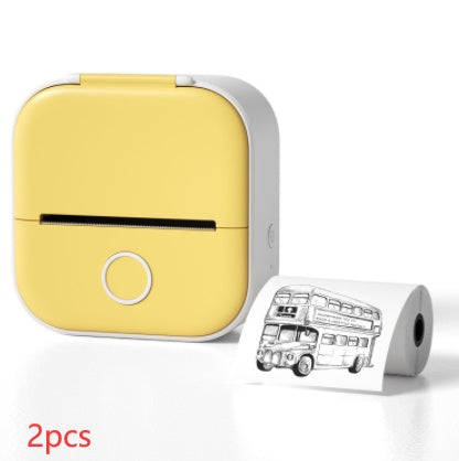 Portable Mini Thermal Label Printer Home Photo Printer Student Wrong Question Printer Bluetooth-compatible Mini Label Printer Price Tag - HZ Mobile
