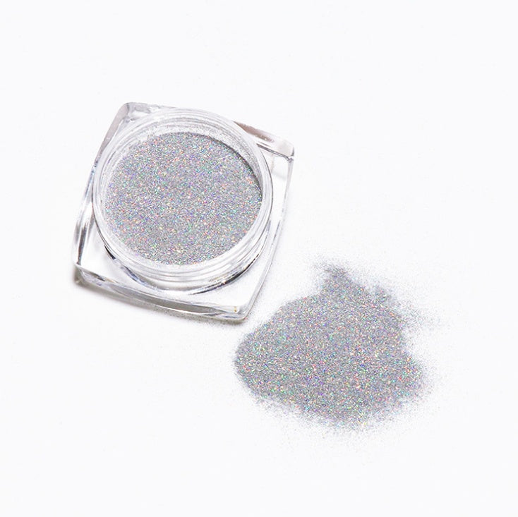 Rainbow Laser Mirror Nail Powder – Chrome Holographic Pigment for DIY & Salon Nail Art - HZ Mobile