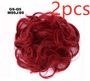 Fluffy Curly Hair Bun with Drawstring – Natural Look Hair Ring & Bun Maker for Women - HZ Mobile