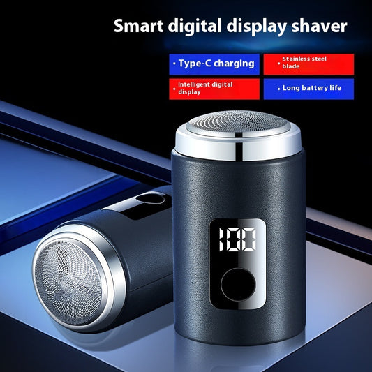Mini Men’s Electric Shaver – Compact USB Rechargeable Razor with Power Display - HZ Mobile