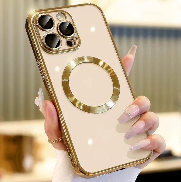 For 14 13 12 11 Pro Max Case Mag Safe Magnetic Camera Lens Cover - HZ Mobile