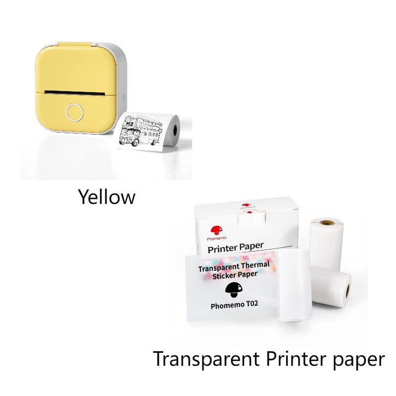 Portable Mini Thermal Label Printer Home Photo Printer Student Wrong Question Printer Bluetooth-compatible Mini Label Printer Price Tag - HZ Mobile