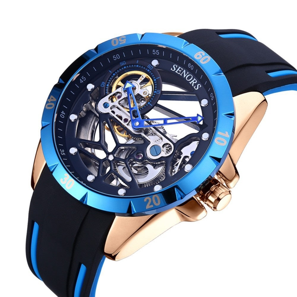 Full-Automatic Hollow Men’s Mechanical Watch – HZ Mobile - HZ Mobile