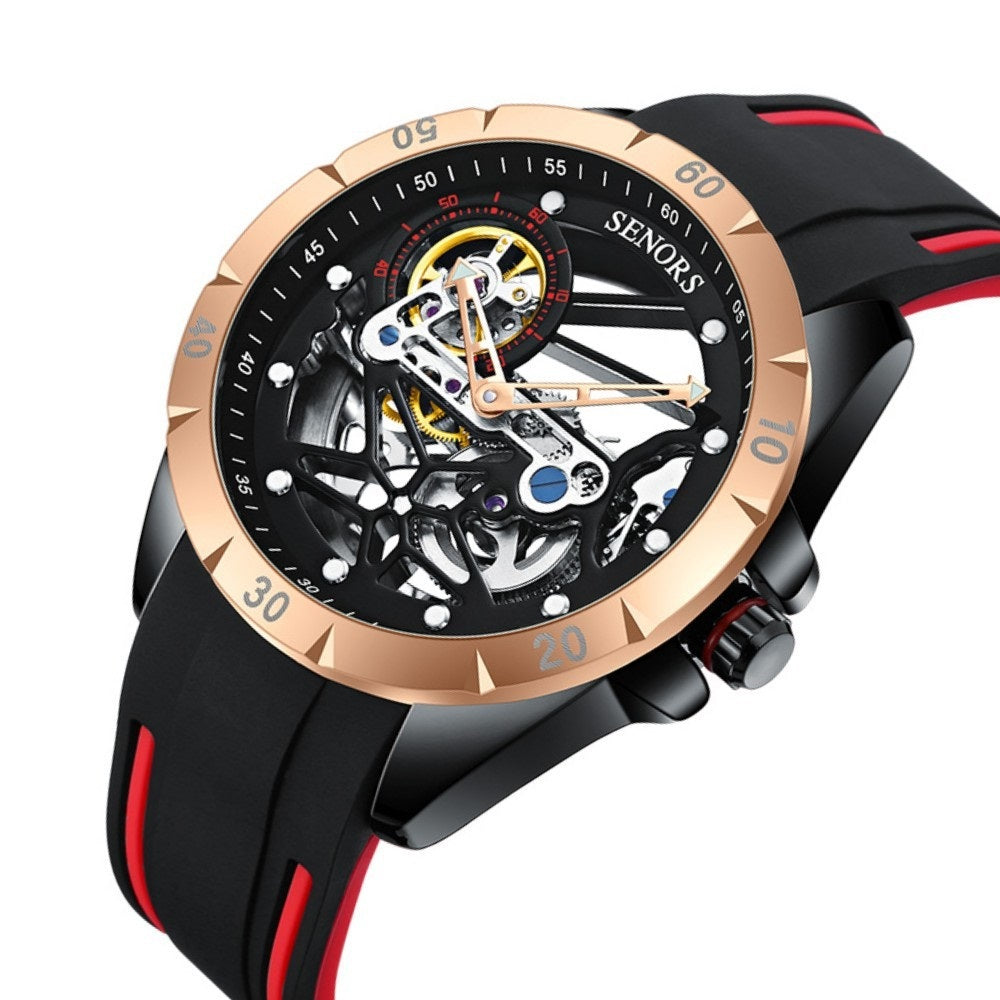 Full-Automatic Hollow Men’s Mechanical Watch – HZ Mobile - HZ Mobile