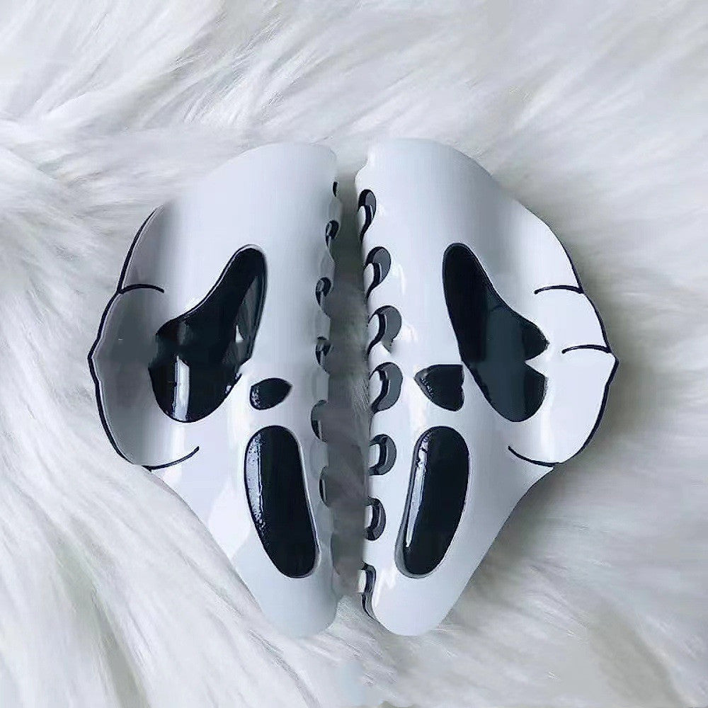Halloween Grimace Hair Barrettes – White Decorative Hair Clips for Girls & Women | Spooky Costume Accessories - HZ Mobile