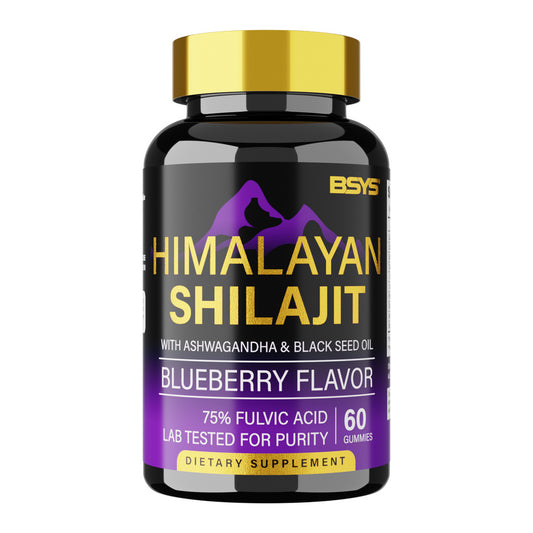 BSYS Shilajit Gummies – 60 Count Natural Energy, Stamina & Vitality Supplement - HZ Mobile