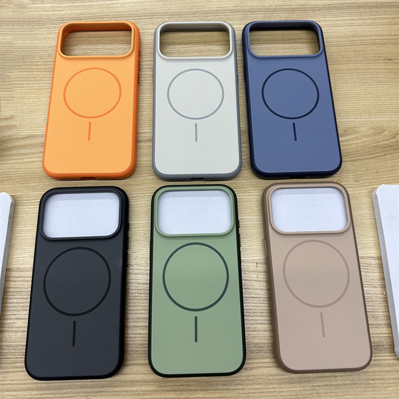 Suitable Magnetic Matte Skin Feeling Silicone All-inclusive Phone Case - HZ Mobile