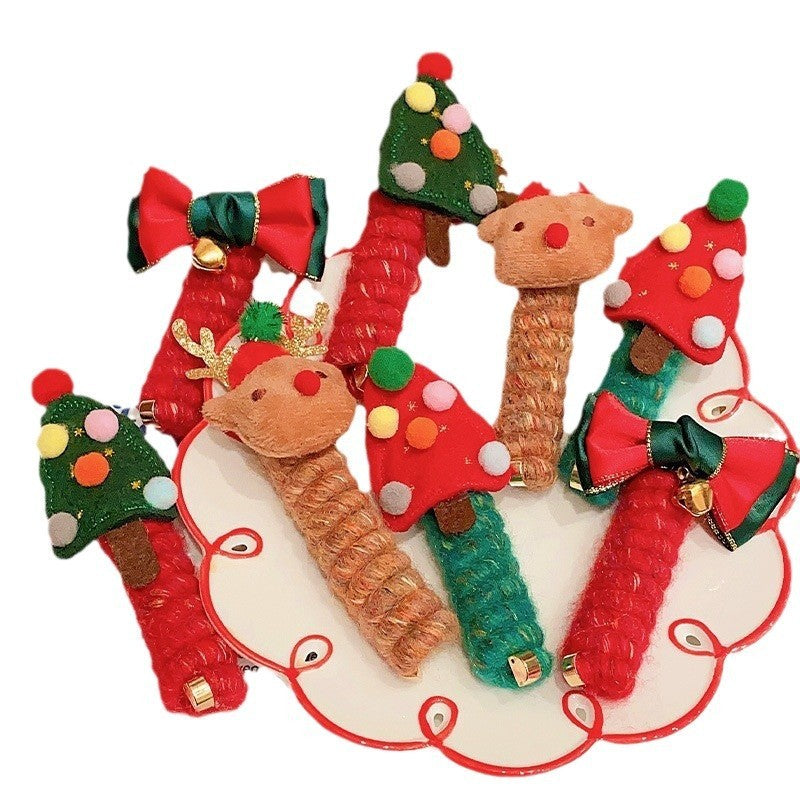 Christmas Hair Ties for Girls – Cute Elastic Telephone Wire Spiral Bands & Festive Kids Hair Accessories - HZ Mobile