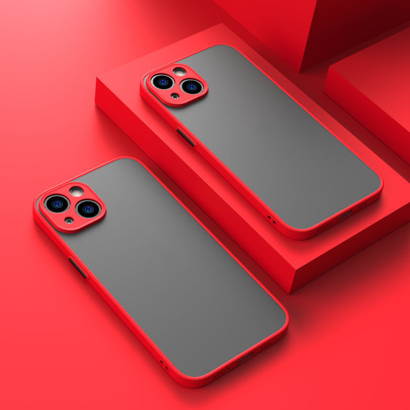 Fine Hole Skin-sensing Phone Case Full Lens Anti-fall Frosted Hard Protective Cover - HZ Mobile