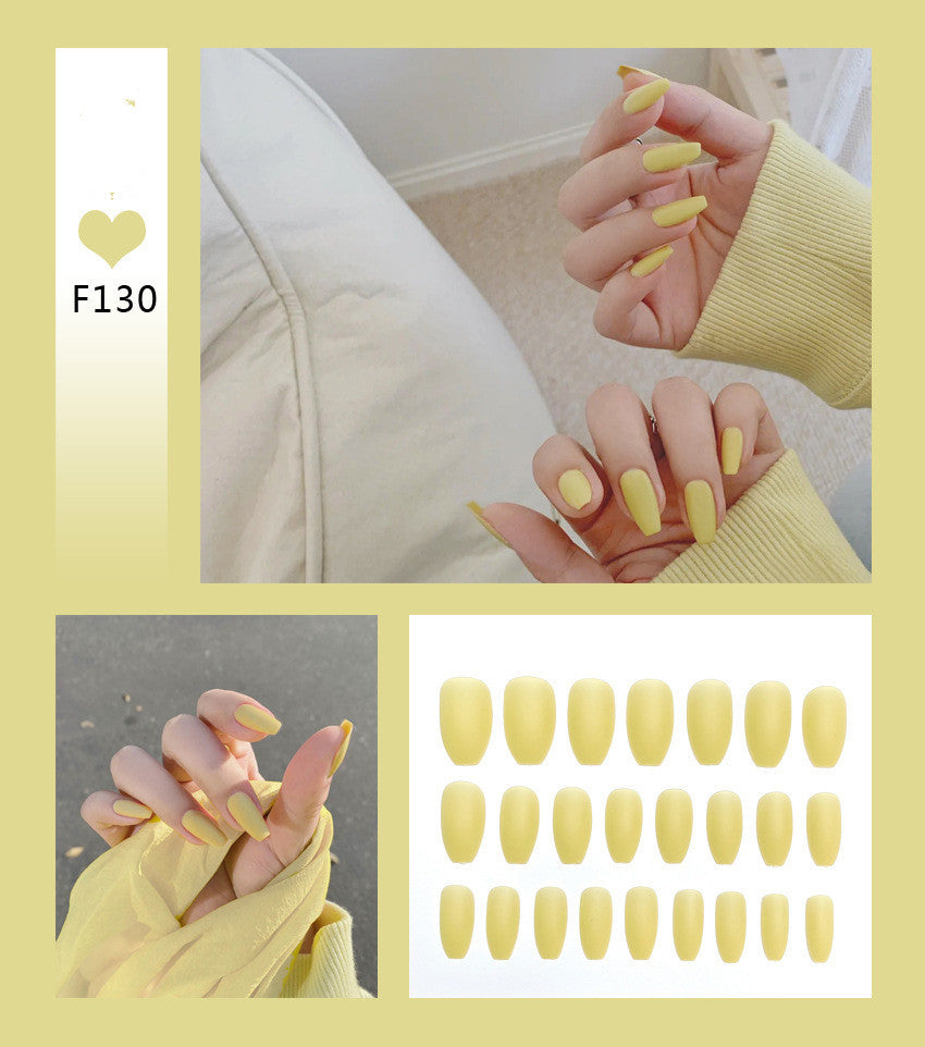 Nail Art Scrub Ballet Fake Nails – Matte Textured Press-On Tips for DIY & Salon Manicure - HZ Mobile