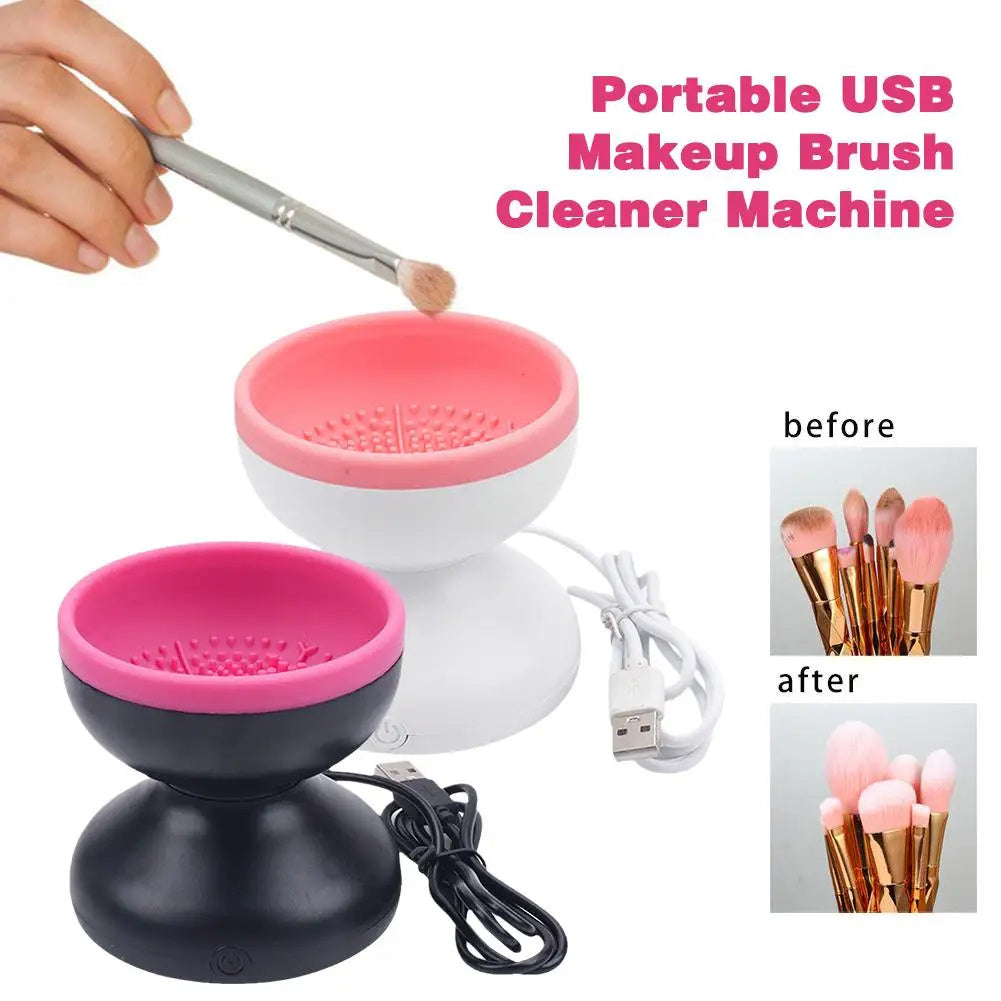 Electric Makeup Brush Cleaner – Portable Automatic USB Cleaning Machine for All Brush Sizes - HZ Mobile