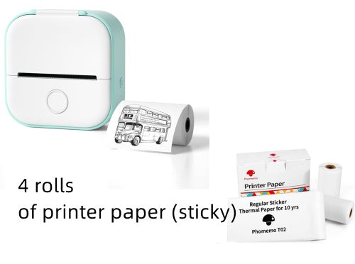 Portable Mini Thermal Label Printer Home Photo Printer Student Wrong Question Printer Bluetooth-compatible Mini Label Printer Price Tag - HZ Mobile