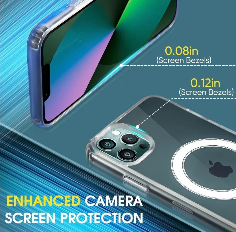 For Phone 15 14 Plus, Pro, Pro Max Case, Compatible With MagSafe, Shockproof Military - Grade Protection, Magnetic Phone Case For Phone 15 14 Plus, Pro, Pro Max, Classic Hybrid Case - HZ Mobile