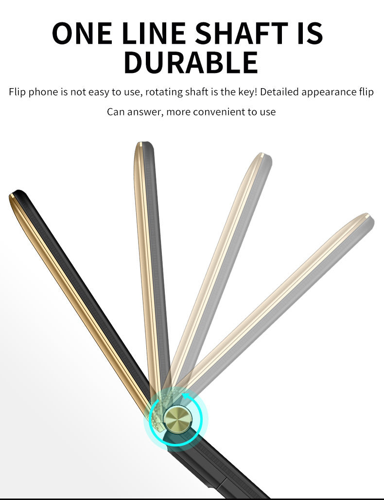 Full Network Connectivity Dual Screen Flip Cover Elderly Machine Backup Machine - HZ Mobile