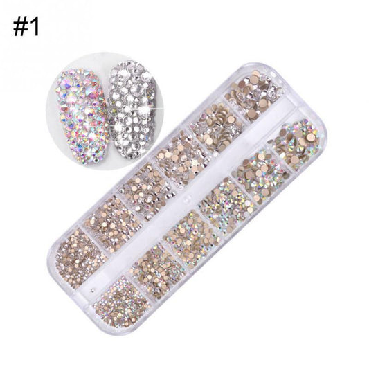 Symphony AB Rhinestones for Nail Art – Sparkling Crystal Decorations for DIY & Salon Manicure - HZ Mobile