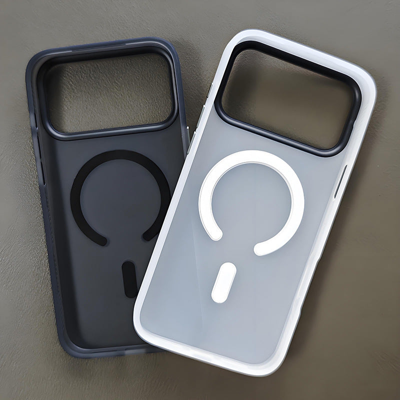 Applicable To 17promax Phone Case New Magnetic Simple Skin Sense Drop-resistant Protective Cover - HZ Mobile