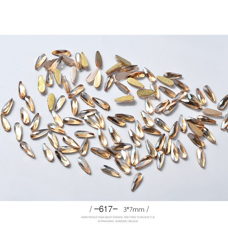 10 Pcs 3D Water Drop Rhinestones – Glitter Nail Art Decorations for DIY & Professional Manicure - HZ Mobile