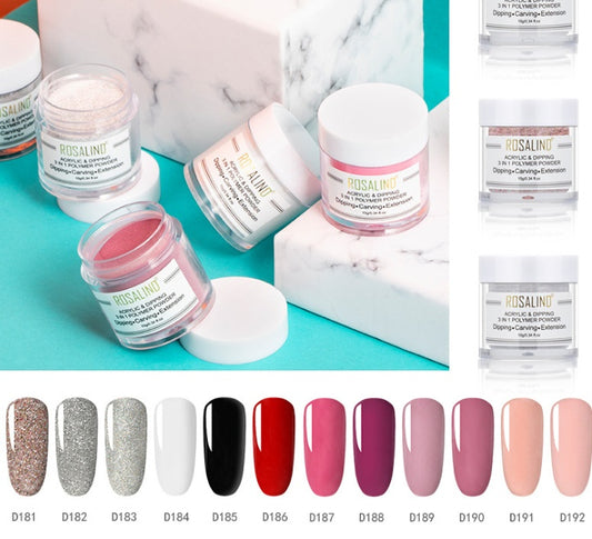 Crystal 3-in-1 Infiltrating Powder – Multi-Use Nail Acrylic, Dipping & Builder Powder - HZ Mobile
