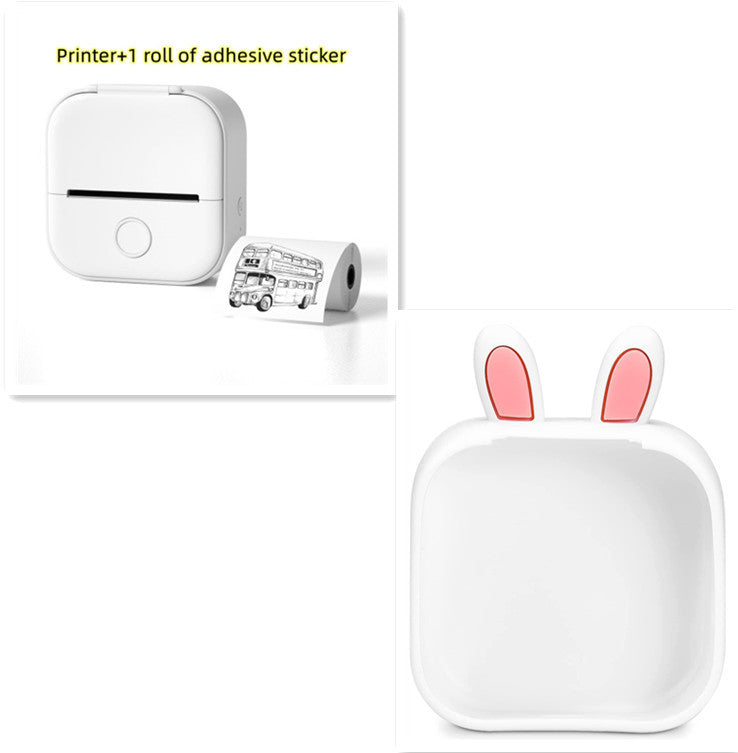 Portable Mini Thermal Label Printer Home Photo Printer Student Wrong Question Printer Bluetooth-compatible Mini Label Printer Price Tag - HZ Mobile