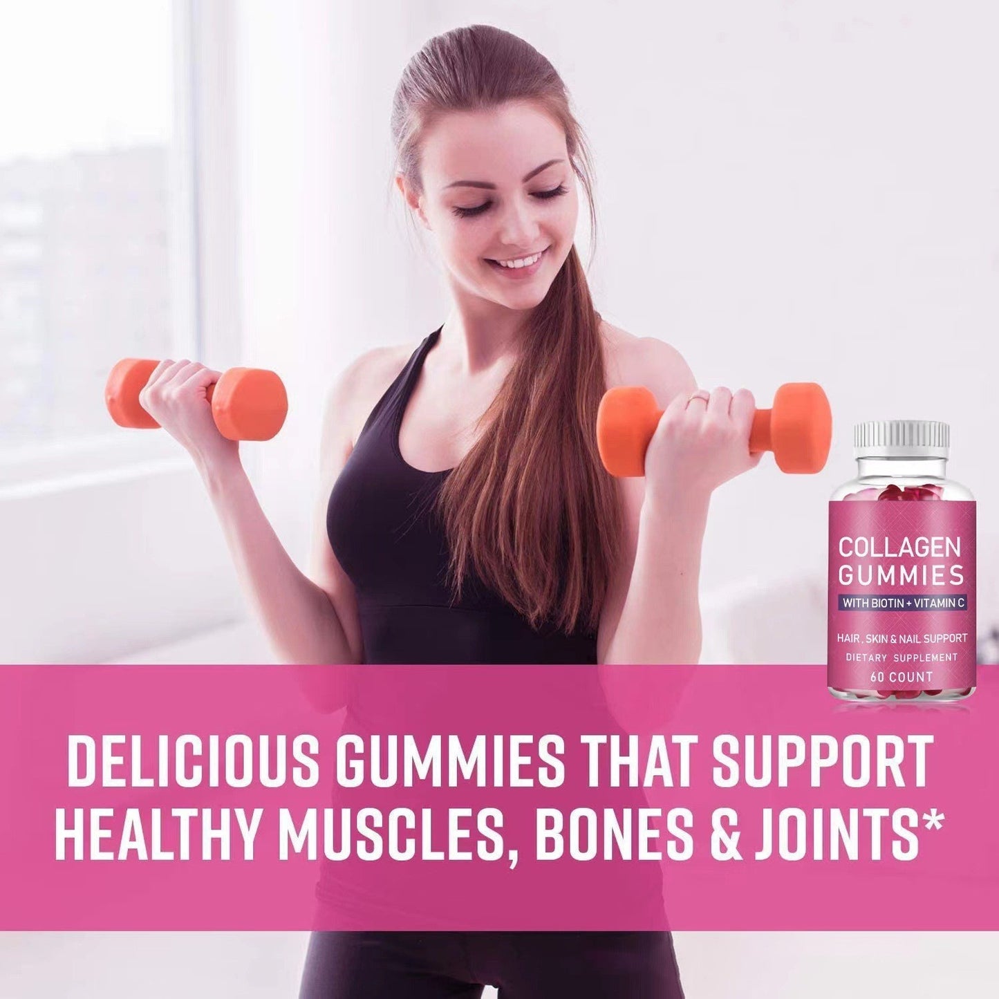 Collagen Gummies – Skin, Hair & Nail Support for Youthful Glow & Joint Health - HZ Mobile