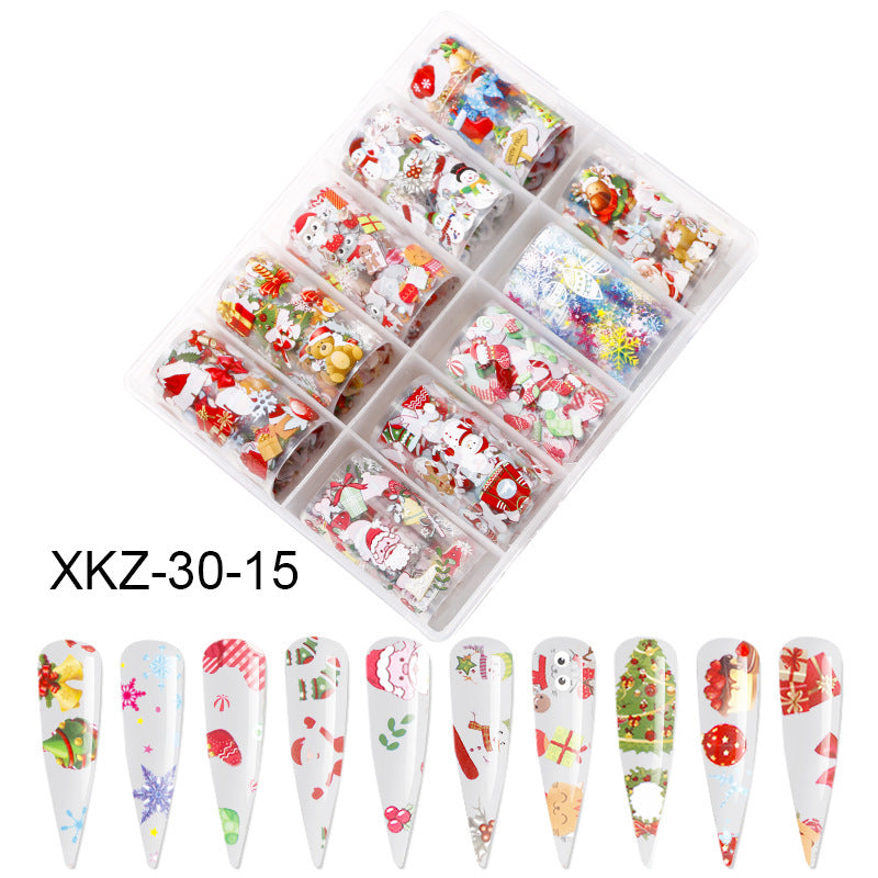 Butterfly & Star Nail Transfer Paper – Laser Foil Stickers for DIY European & American Nail Art - HZ Mobile