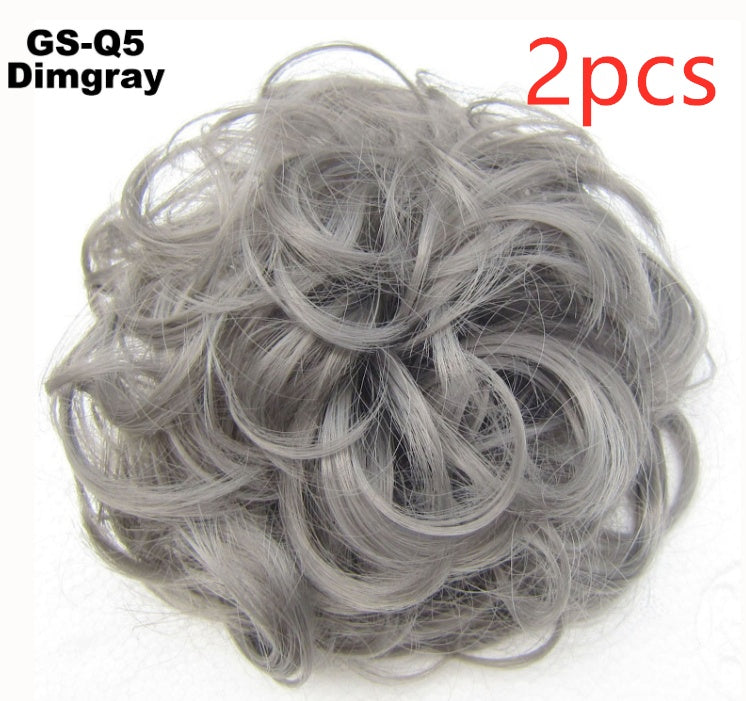 Fluffy Curly Hair Bun with Drawstring – Natural Look Hair Ring & Bun Maker for Women - HZ Mobile