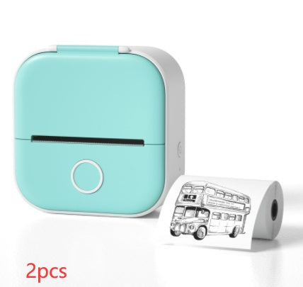Portable Mini Thermal Label Printer Home Photo Printer Student Wrong Question Printer Bluetooth-compatible Mini Label Printer Price Tag - HZ Mobile