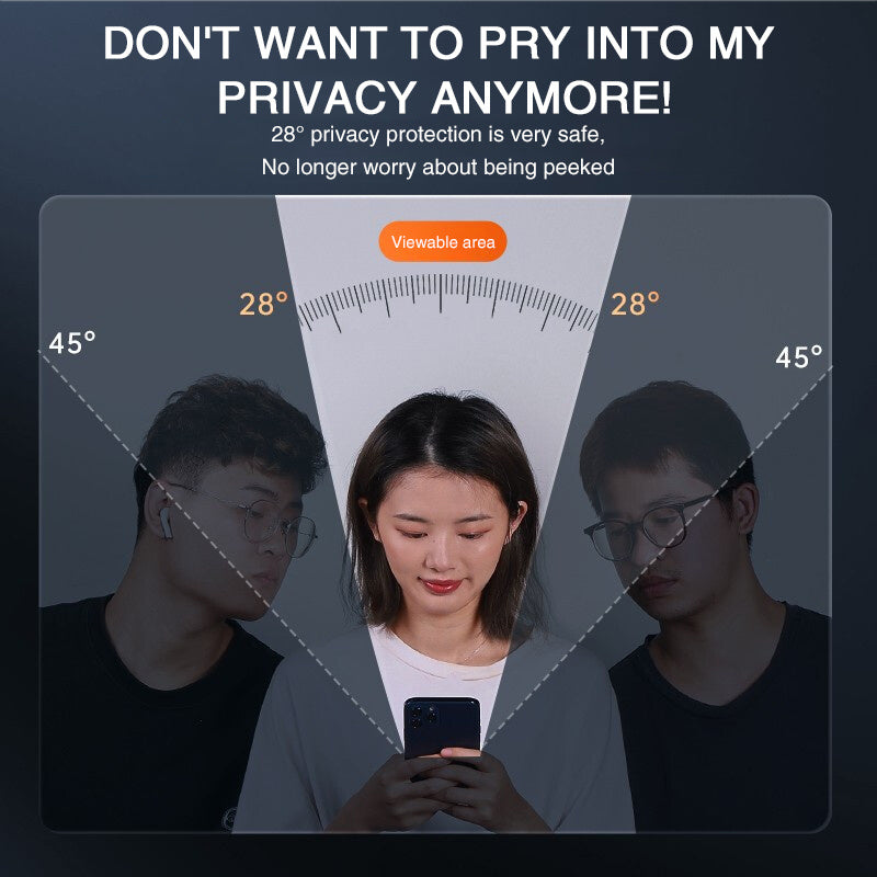 Mobile Phone Anti-peeping Tempered Glass Full Screen - HZ Mobile
