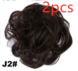 Fluffy Curly Hair Bun with Drawstring – Natural Look Hair Ring & Bun Maker for Women - HZ Mobile